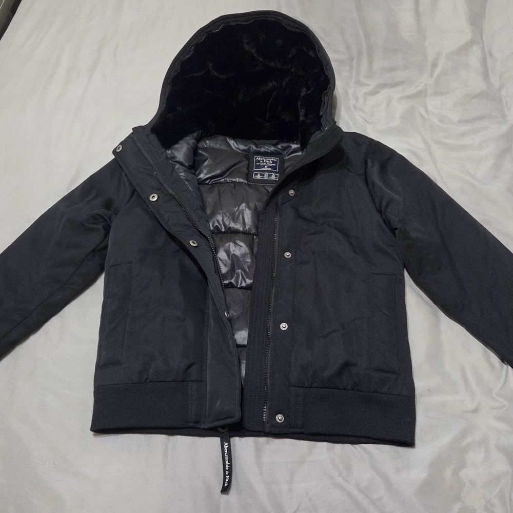 Abercrombie & Fitch Black Bomber Jacket